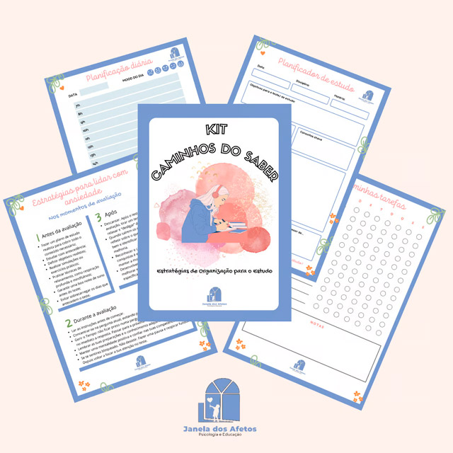 Capa do recurso Kit «Caminhos do Saber» — Estratégias de Organização para o Estudo